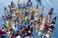 Market Day aboard Bilikiki at the Florida Island Group, Solomon Islands. 